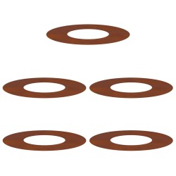adapté pour anneaux d'arbre plats 5 pcs Marron Ø30 / 60 cm 537440537440