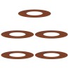 adapté pour anneaux d'arbre plats 5 pcs Marron Ø30 / 60 cm 537440537440