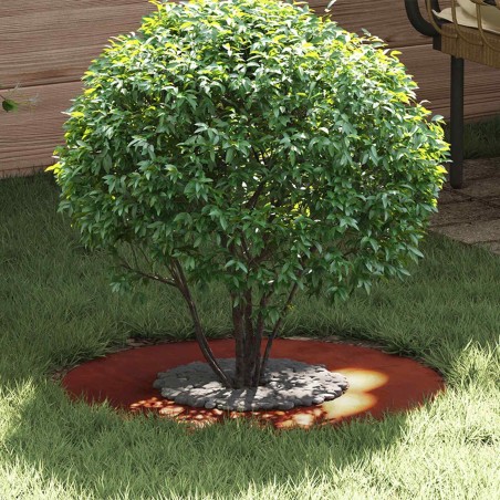 adapté pour anneau d'arbre plat Marron Ø30 / 60 cm Acier patiné 537441537441