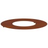 adapté pour anneau d'arbre plat Marron Ø30 / 60 cm Acier patiné 537441537441