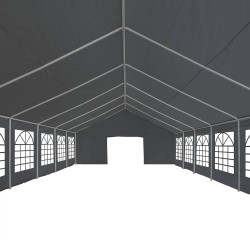 Tissu de tente sans cadre Gris 12 x 6 m PE 537442537442