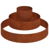 Cache-pot de jardin Marron 120 x 120 x 20 cm Acier patiné 537443537443