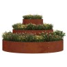 Cache-pot de jardin Marron 120 x 120 x 20 cm Acier patiné 537443537443