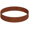 Cache-pot de jardin Marron 120 x 120 x 20 cm Acier patiné 537443537443