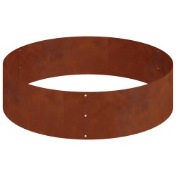 Cache-pot de jardin Marron 120 x 120 x 20 cm Acier patiné 537443537443