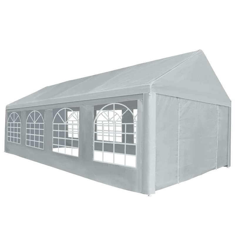 Tissu de tente sans cadre Gris 8 x 4 m PE 537446537446