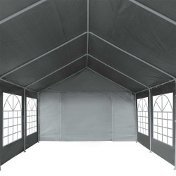 Tissu de tente sans cadre Gris 8 x 4 m PE 537446537446