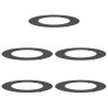 adapté pour anneaux d'arbre plats 5 pcs Noir Ø50 / 80 cm Acier 537449537449