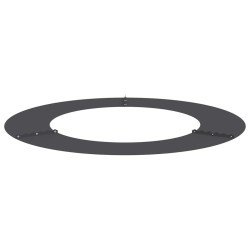 adapté pour anneaux d'arbre plats 5 pcs Noir Ø50 / 80 cm Acier 537449537449