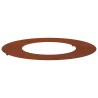 adapté pour anneau d'arbre plat Marron Ø40 / 70 cm Acier patiné 537452537452