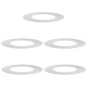 adapté pour anneaux d'arbre plats 5 pcs Argent Ø40 / 70 cm 537453537453
