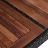 Table de jardin 240x90x74 cm Résine tressée et bois d'acacia 537457537457