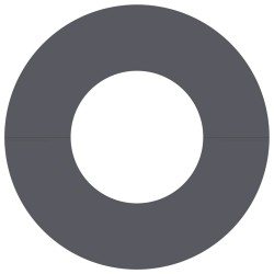 adapté pour anneau d'arbre plat Anthracite Ø30 / 60 cm Acier 537459537459