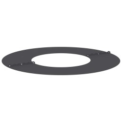 adapté pour anneaux d'arbre plats 5 pcs Noir Ø30 / 60 cm Acier 537461537461