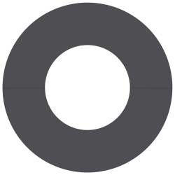 adapté pour anneau d'arbre plat Noir Ø30 / 60 cm Acier 537462537462