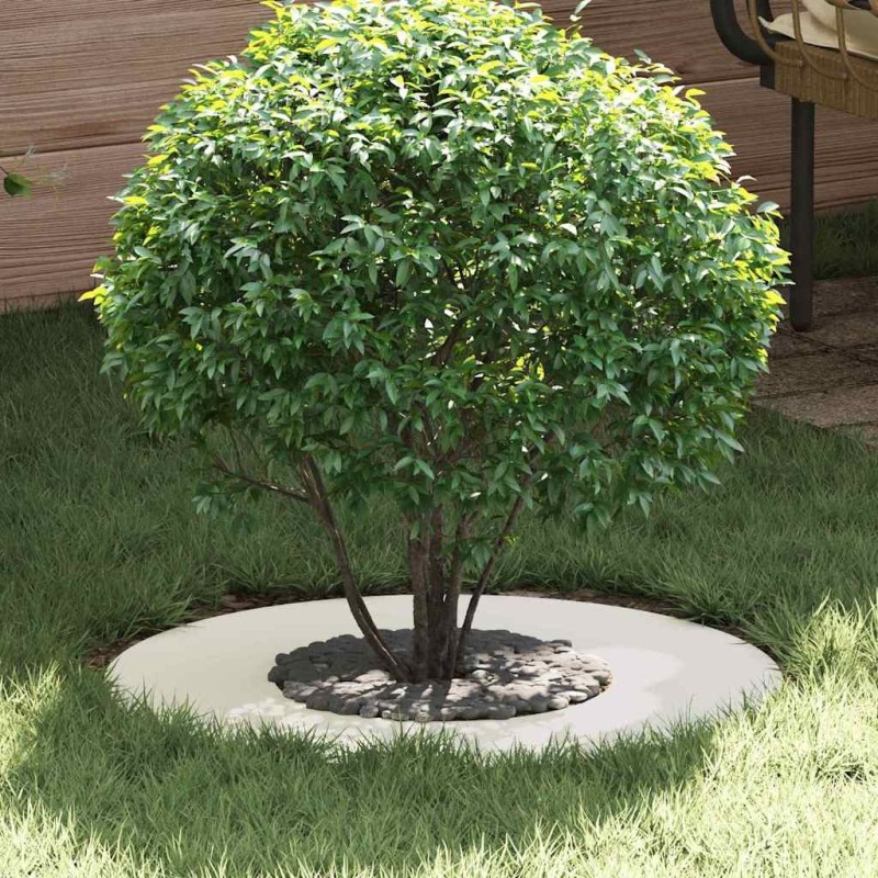 adapté pour anneaux d'arbre plats 5 pcs Blanc Ø30 / 60 cm Acier 537463537463