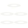 adapté pour anneaux d'arbre plats 5 pcs Blanc Ø30 / 60 cm Acier 537463537463