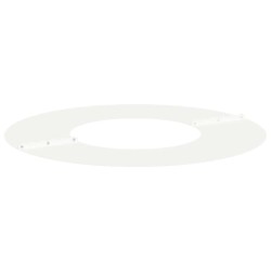 adapté pour anneaux d'arbre plats 5 pcs Blanc Ø30 / 60 cm Acier 537463537463