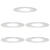 adapté pour anneaux d'arbre plats 5 pcs Argent Ø30 / 60 cm 537467537467