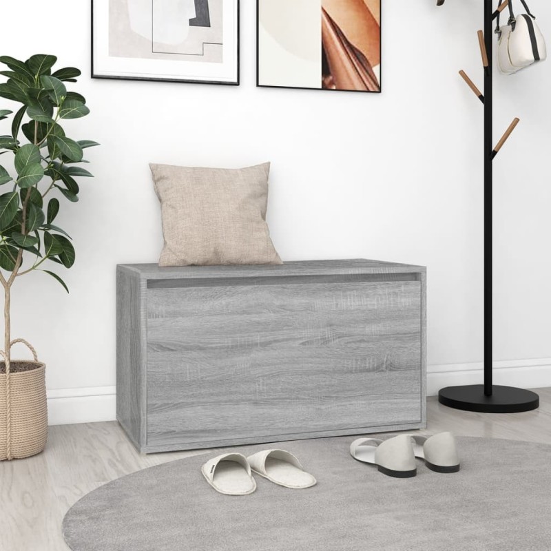 Banc d'entrée 80x40x45 cm Sonoma gris Bois d'ingénierie 537468537468