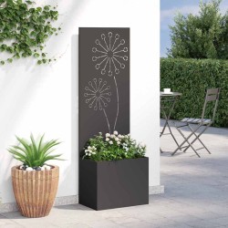 Écran de confidentialité de jardin Fretwork Noir 50 x 150 cm 537470537470