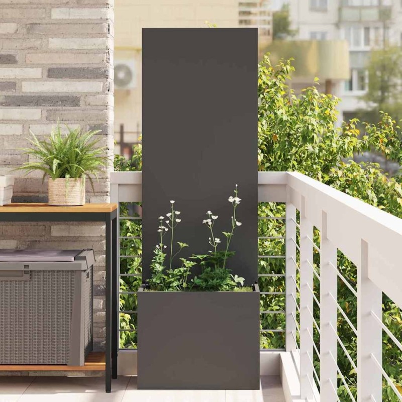 Écran de confidentialité de jardin Fretwork Noir 50 x 150 cm 537472537472