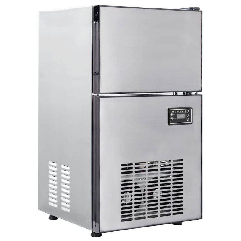 Fabricant de cubes de glace avec porte Argenté 43 x 40 x 71 cm 537474537474