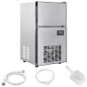 Fabricant de cubes de glace avec porte Argenté 43 x 40 x 71 cm 537474537474
