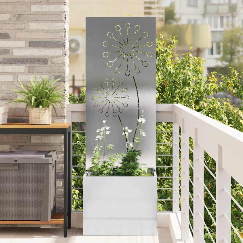 Écran de confidentialité de jardin Fretwork Argent 50 x 150 cm 537475537475