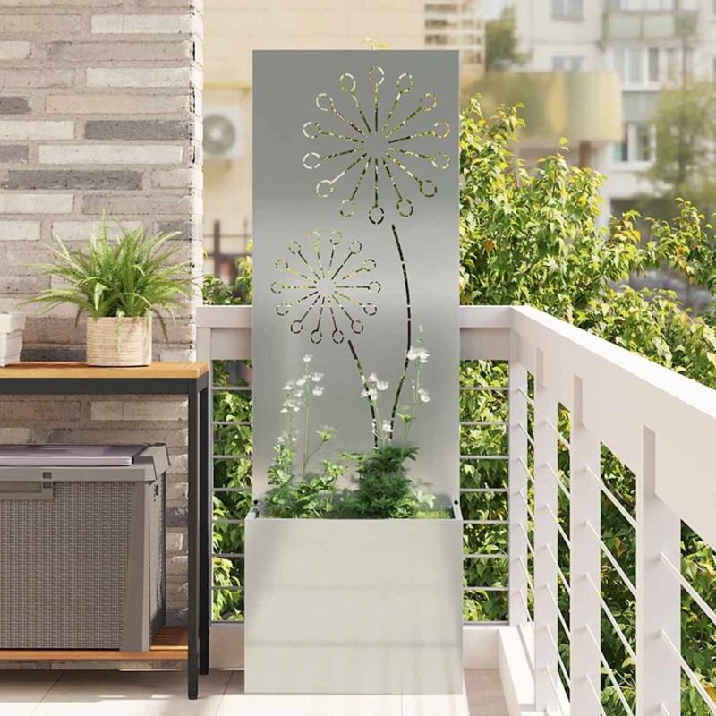 Écran de confidentialité de jardin Fretwork Argenté 50 x 150 cm 537476537476