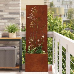 Écran de confidentialité de jardin Floral Rouillé 50 x 150 cm 537478537478