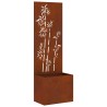 Écran de confidentialité de jardin Floral Rouillé 50 x 150 cm 537478537478