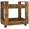 Chariot de bureau Chêne fumé 60x45x60 cm Bois d'ingénierie 537480537480