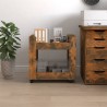 Chariot de bureau Chêne fumé 60x45x60 cm Bois d'ingénierie 537480537480