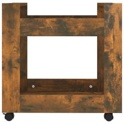 Chariot de bureau Chêne fumé 60x45x60 cm Bois d'ingénierie 537480537480