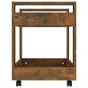 Chariot de bureau Chêne fumé 60x45x60 cm Bois d'ingénierie 537480537480