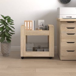 Chariot de bureau Chêne sonoma 60x45x60 cm Bois d'ingénierie 537481537481