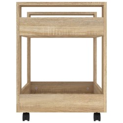 Chariot de bureau Chêne sonoma 60x45x60 cm Bois d'ingénierie 537481537481