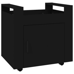 Chariot de bureau Noir 60x45x60 cm Bois d'ingénierie 537482537482
