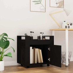 Chariot de bureau Noir 60x45x60 cm Bois d'ingénierie 537482537482