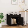 Chariot de bureau Noir 60x45x60 cm Bois d'ingénierie 537482537482
