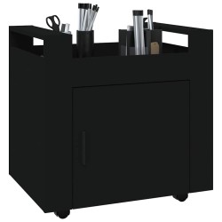 Chariot de bureau Noir 60x45x60 cm Bois d'ingénierie 537482537482