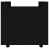 Chariot de bureau Noir 60x45x60 cm Bois d'ingénierie 537482537482