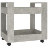 Chariot de bureau Gris béton 60x45x60 cm Bois d'ingénierie 537483537483