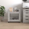 Chariot de bureau Gris béton 60x45x60 cm Bois d'ingénierie 537483537483