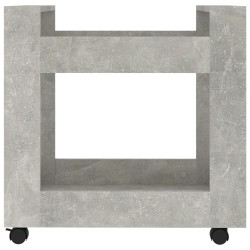 Chariot de bureau Gris béton 60x45x60 cm Bois d'ingénierie 537483537483