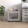 Chariot de bureau Sonoma gris 60x45x60 cm Bois d'ingénierie 537484537484