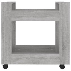 Chariot de bureau Sonoma gris 60x45x60 cm Bois d'ingénierie 537484537484