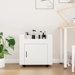 Chariot de bureau Blanc 60x45x60 cm Bois d'ingénierie 537486537486