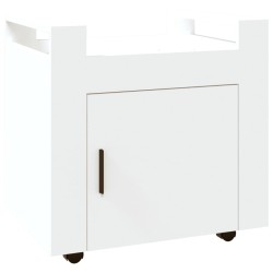 Chariot de bureau Blanc 60x45x60 cm Bois d'ingénierie 537486537486